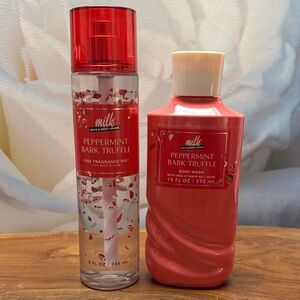 Bath & Body Works Peppermint Bark Truffle Body Wash & Mist